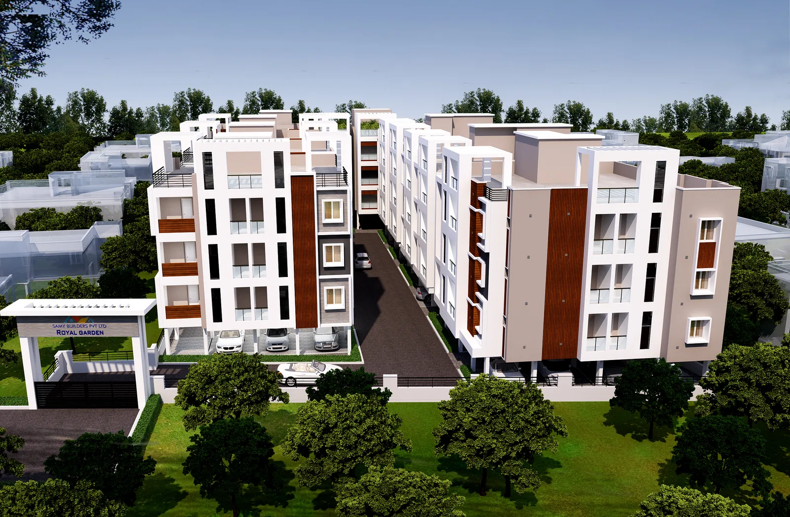 Royal Garden 3 BHK apartment view